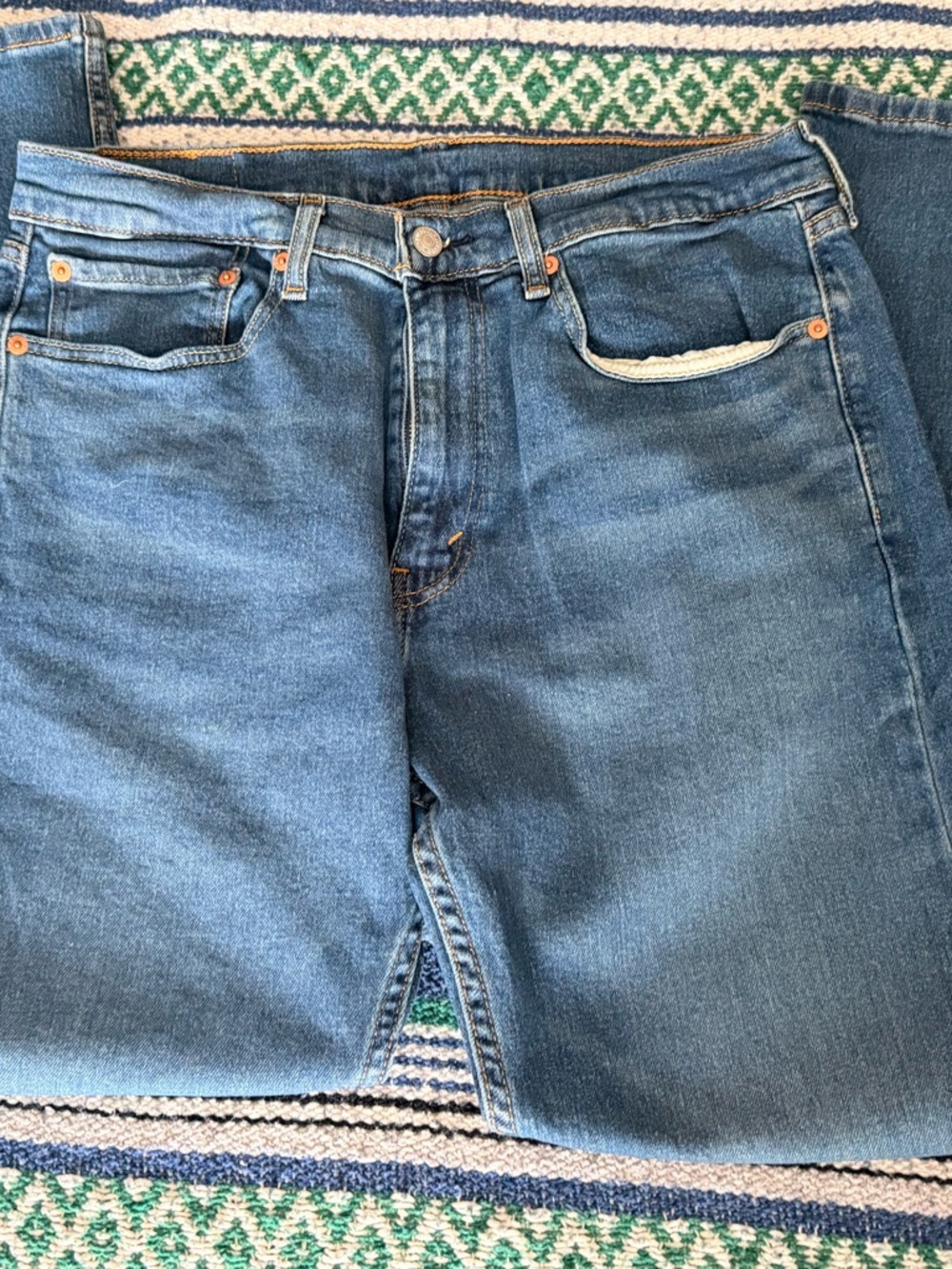 Levi’s 505 Men's Classic Blue Denim Jeans 34x30